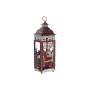 Farol DKD Home Decor Papá Noel Blanco Rojo Metal (13 x 13 x 39 cm)