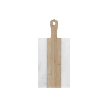Tabla de cortar DKD Home Decor Blanco Bambú Mármol (38 x 18 x 1 cm)
