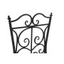 Silla de Jardín DKD Home Decor Negro Cerámica Multicolor Forja (39 x 50 x 93 cm)