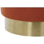 Repose-pied DKD Home Decor Doré Métal Terre cuite Microfibre (45 x 45 x 40 cm)