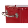 Frigo DKD Home Decor Rouge Avec des roues Acier PP (56 L) (74 x 43 x 80 cm)