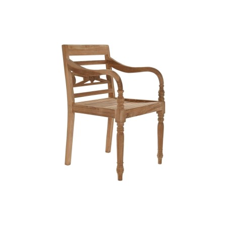 Silla de Jardín DKD Home Decor Marrón Teca (54 x 47 x 85 cm)