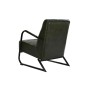 Butaca DKD Home Decor Negro Metal Piel Verde (62 x 82 x 84 cm)