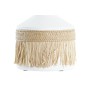 Jarrón DKD Home Decor Natural Metal Blanco Fibra Flecos (20 x 16 x 32 cm)