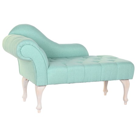 Sofá Chaise Longue DKD Home Decor Poliéster Madera de caucho (119 x 55 x 77 cm)