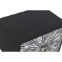 Table de Nuit DKD Home Decor Noir Gris Os Résine Bois MDF (50 x 35 x 51 cm)