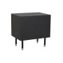 Table de Nuit DKD Home Decor Noir Gris Os Résine Bois MDF (50 x 35 x 51 cm)