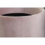 Repose-pied DKD Home Decor Noir Rose Métal Polyester (42 x 42 x 42 cm)
