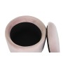 Repose-pied DKD Home Decor Noir Rose Métal Polyester (42 x 42 x 42 cm)