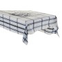 Nappe et serviettes de table DKD Home Decor Noir Beige Bleu Coton Blanc (150 x 150 x 0,5 cm)