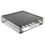 Organizador de Cápsulas de Café DKD Home Decor Negro Metal (28,7 x 32 x 7 cm) (48 Cápsulas)