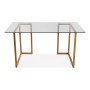 Bureau Versa Verre Métal (70 x 76 x 140 cm)