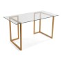 Bureau Versa Verre Métal (70 x 76 x 140 cm)