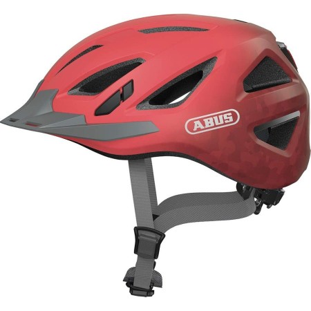 Casque de Cyclisme pour Adultes ABUS Urban-I 3.0 51-55 cm Rouge Visière (Reconditionné A+)