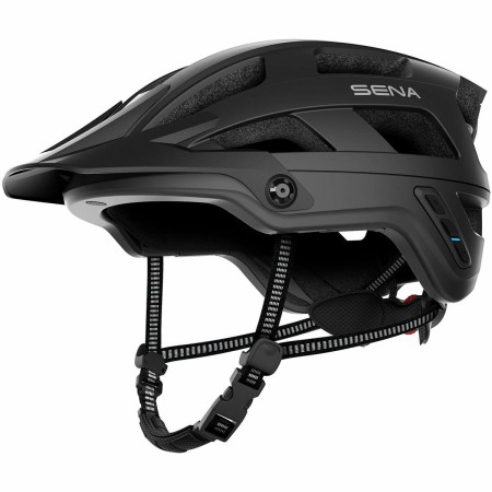 Casque de Cyclisme pour Adultes Sena Bluetooth Noir (Taille L) Lumière LED (Reconditionné A)