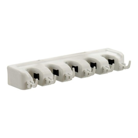 Support de balai mural Plastique (9 x 6 x 40 cm)