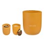 Bougie Golden Vainilla Verre Orange (7 x 8 x 7 cm)