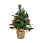 Sapin de Noël Rouge Marron Vert (23 x 47 x 27 cm)