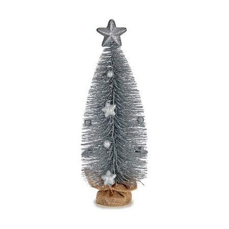 Árbol de Navidad con Estrella Plateado (13 x 41 x 13 cm)