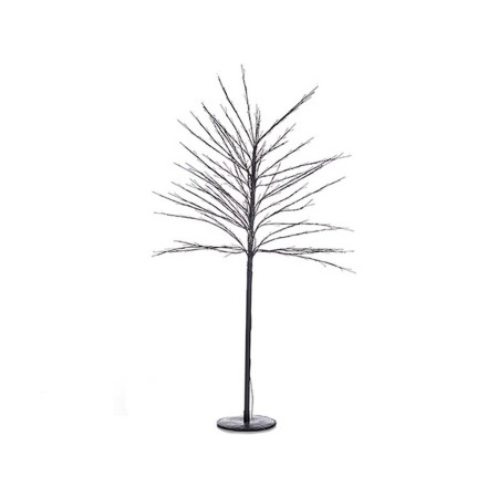 Sapin de Noël Noir Métal Fibres optiques (70 x 150 x 70 cm)