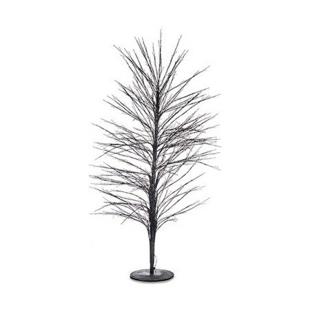 Sapin de Noël Noir Métal Fibres optiques (70 x 150 x 70 cm)