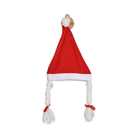 Gorro de Papá Noel Trenzas (24 x 1 x 56 cm)