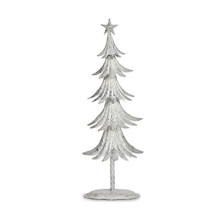 Árbol de Navidad Metal Blanco (17,5 x 50 x 11 cm)