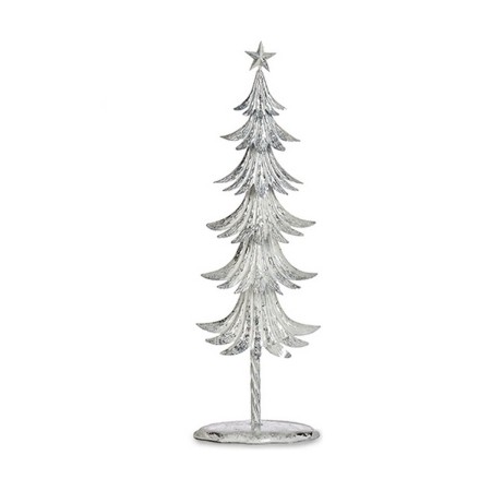Sapin de Noël Métal Blanc (20 x 58 x 13 cm)