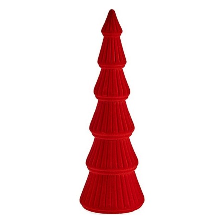 Sapin de Noël Rouge Bois Velours (12 x 36,5 x 12 cm)