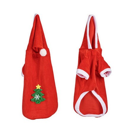 Costume pour chien XL Père Noël Rouge Polyester Blanc