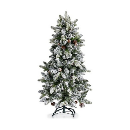 Sapin de Noël Métal Marron Blanc Vert Plastique (Ø 81 x 150 cm)