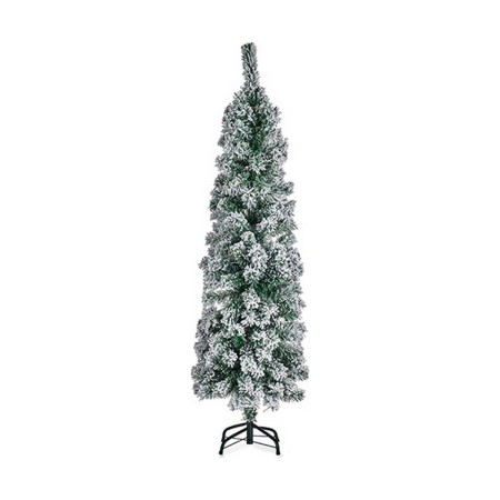 Sapin de Noël Métal Blanc Vert Plastique (Ø 50 x 100 cm)
