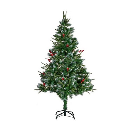 Sapin de Noël Rouge Métal Marron Vert Plastique (114 x 114 x 180 cm)
