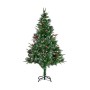 Sapin de Noël Rouge Métal Marron Vert Plastique (114 x 114 x 180 cm)