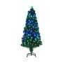 Árbol de Navidad con Estrella Luces Metal Verde Plástico (35 x 35 x 90 cm)