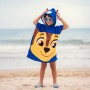 Serviette poncho avec capuche The Paw Patrol Bleu (50 x 115 cm)