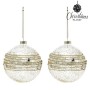 Bolas de Navidad 10 cm (2 uds) Cristal Dorado