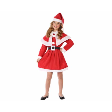 Déguisement Fille Maman Noël Rouge Polyester (5-6 Ans)