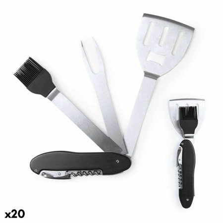 Set de Utensilios para Barbacoa 5 en 1 Vintage Coconut 146040 Acero Inoxidable (20 Unidades)