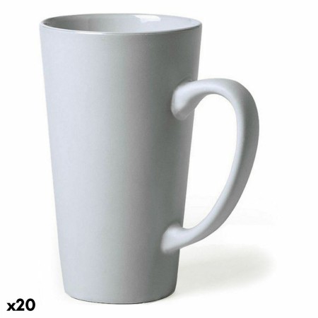 Taza de Cerámica 146311 Blanco (480 ml) (20 Unidades)