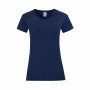 T-shirt à manches courtes femme 141325 100 % coton (72 Unités)