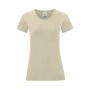 T-shirt à manches courtes femme 141325 100 % coton (72 Unités)