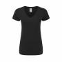 T-shirt à manches courtes femme 141327 100 % coton (72 Unités)