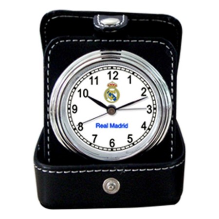 Reloj Despertador Real Madrid C.F. Tamaño de viaje Negro