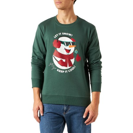 Sweat sans capuche homme JORTOON Jack & Jones 23149 Vert