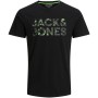 Camiseta de Manga Corta Hombre JJNEON POP TEE SS CREW Jack & Jones 12221930 Negro