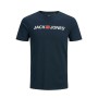 T-shirt à manches courtes homme JJECORP LOGO TEE SS O-NECK NOSS Jack & Jones 12137126 Blue marine
