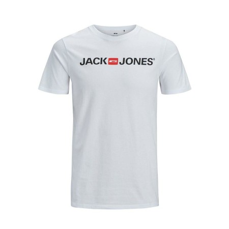T-shirt à manches courtes homme JJECORP LOGO TEE SS O-NECK NOSS Jack & Jones 12137126 Blanc