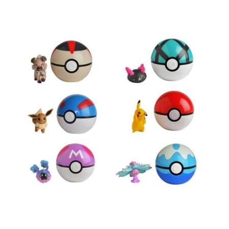 Figura de Acción Pokemon Pokeball Clip'N Go Bizak