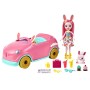 Petite voiture-jouet Mattel Enchantimals Bunnymobile 12 Pièces